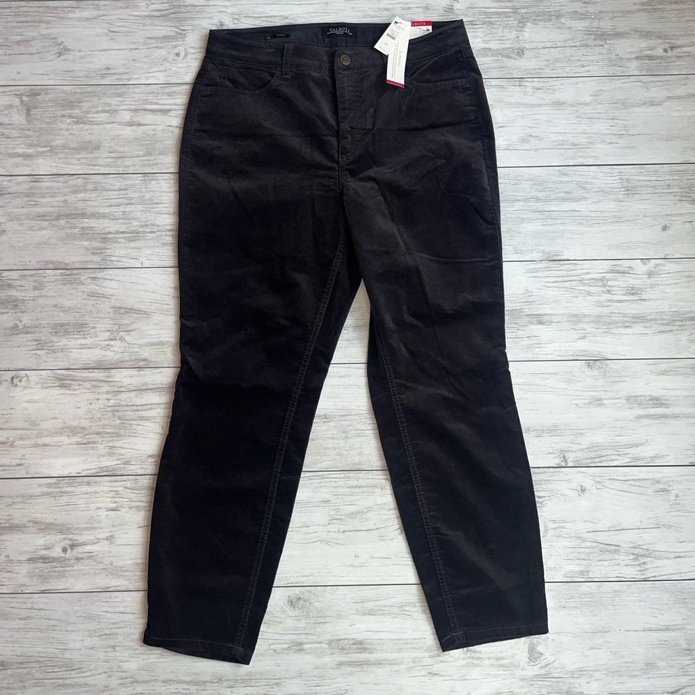 Talbots Velveteen Flawless Five Pocket Curvy Jegging size 12P NWT